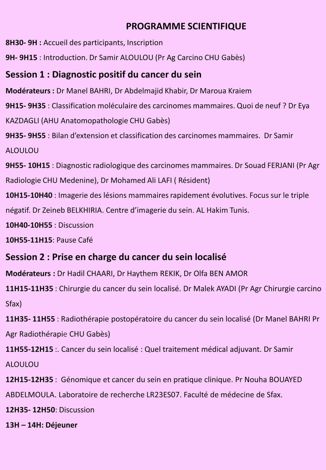 Cours Supérieur de Sénologie image 2